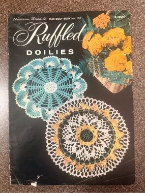 Vintage Ruffled Doilies Crochet Pattern Book American Thread Co Star Book 143